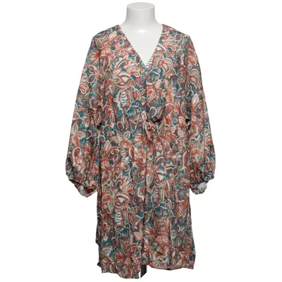 Dress (Brown, Green, Multicolored) from Qianzhidu Polyester