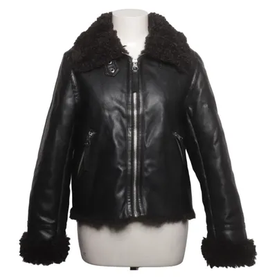 Shearlingjakke (Sort) fra H&M Polyester, Polyurethan