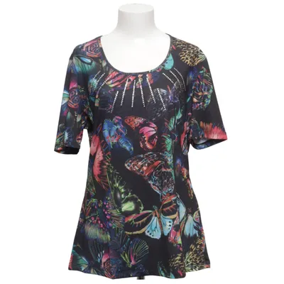 Topp (Svart, Flerfärgad) från Elisabeth Naeem Elastan, Polyester