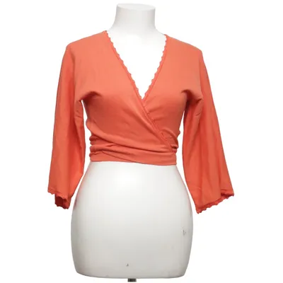 Slå om-cardigan (Orange) fra Pauline B Bomuld, Viscose