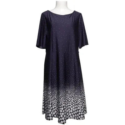 Robe (Bleu, Blanc) de Wallis Élasthane, Polyester