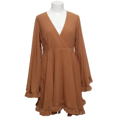 Dress (Brown) from Boohoo Night Polyester