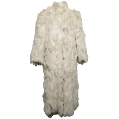 Fur coat (Beige) from Adsbøl Fur
