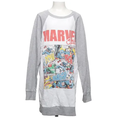 Sweatshirt (Blanc, Gris, Multicolore) de Marvel Comics Coton, Polyester
