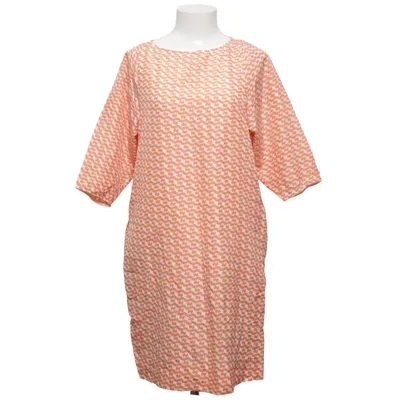 Dress (Orange, White) from Bruuns Bazaar Silk
