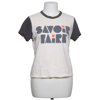 T-shirt (Beige, Sort) fra Mother