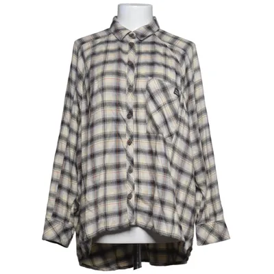 Flanellskjorta (Beige, Svart, Flerfärgad) från Urban Outfitters Polyester, Viskos