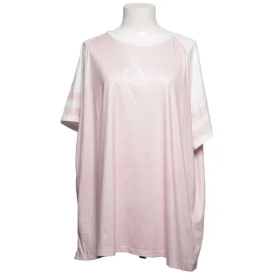 T-shirt (Rose, Blanc) de Shein Curve Élasthane, Polyester