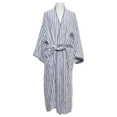 Bathrobe (Blue, White) from Twilfit Cotton, Nylon