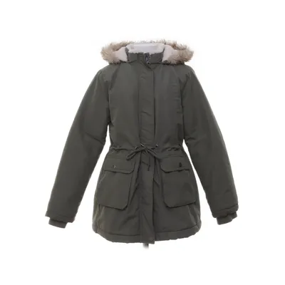 Winterjas (Groen) van Y.F.K Polyester, Imitatiebont