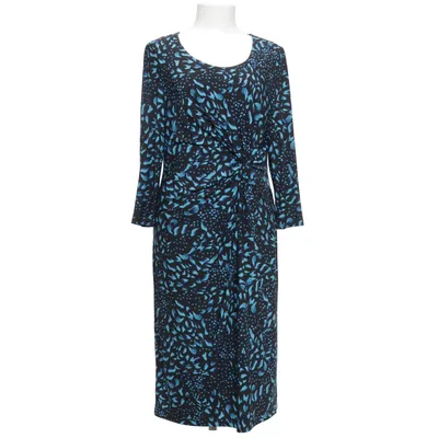 Klänning (Svart, Blå) från Precis Petite Elastan, Polyester
