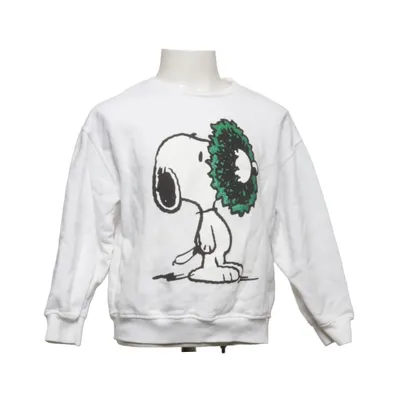 Sweatshirt (White) from Zara x Peanuts Cotton, Elastane, Polyester