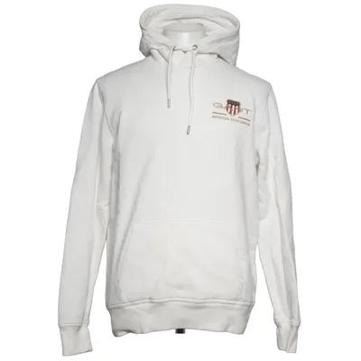 Hættetrøje (Hvid) fra GANT Bomuld, Polyester
