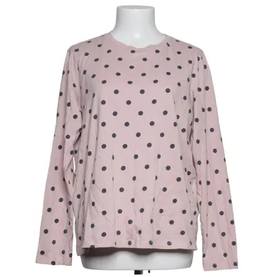 Langærmet t-shirt (Pink, Sort) fra Basic Apparel Økologisk bomuld