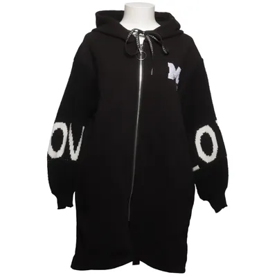 Robe à capuche (Noir, Blanc) de New Collection Italy Acrylique, Coton, Polyester