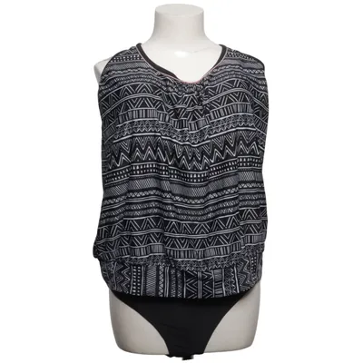 Tankini (Sort, Hvid) fra Kangaroos Polyamid, Polyester