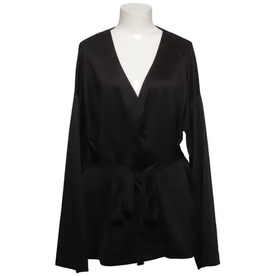 Slå om-cardigan (Grå) fra Happy Holly Elastan, Polyester, Viscose