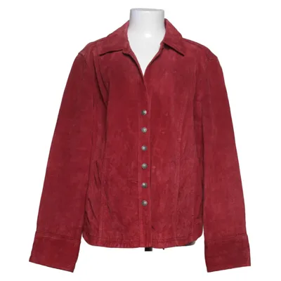Leather jacket (Red) from Dressbarn Leather, Polyester