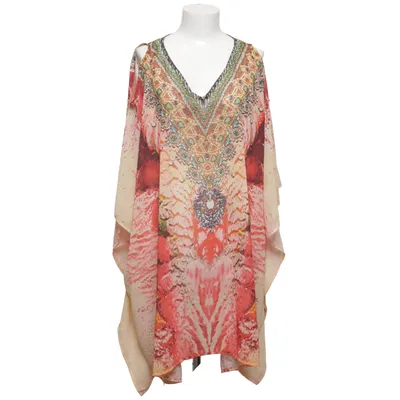 Kaftankjole (Rød, Flerfarvet) fra N.P. Polyester