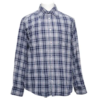 Flanellen overhemd (Blauw, Grijs, Wit) van Man by Tchibo Katoen