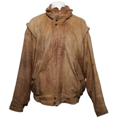 Läderjacka (Brun) från Jofama Trend Skinn, Polyester