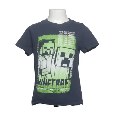 T-shirt (Blå, Grön, Vit) från Minecraft Bomull, Polyester