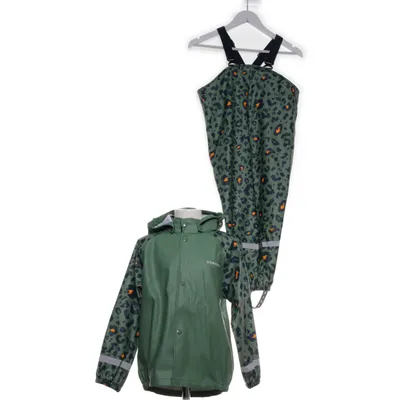 Regnställ (Grön, Flerfärgad) från Didriksons Polyester, Polyuretan