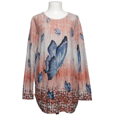 Trui (Grijs, Oranje, Blauw) van Bambus Elastaan, Polyester