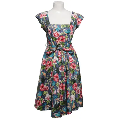 Jurk (Blauw, Meerkleurig) van Lady Vintage Katoen, Elastaan