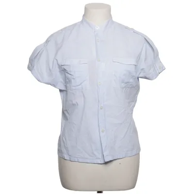 Kortärmad skjorta (Blå, Vit) från Velour Bomull