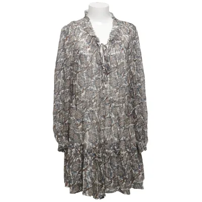 Jurk (Wit, Blauw, Bruin) van Veronica Beard Polyester, Zijde, Viscose
