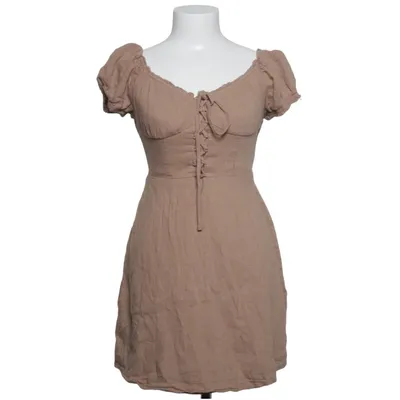 Jurk (Bruin) van Hollister Katoen, Linnen, Viscose
