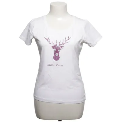 T-shirt (Hvid, Lilla) fra Louis & Louisa Bomuld, Elastan