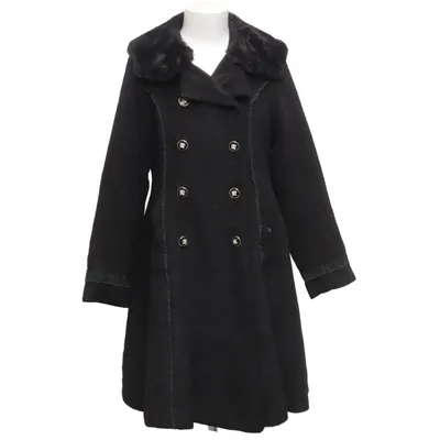 Manteau (Noir) de Axes Femme Coton, Polyester, Viscose