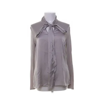 Blouse lavallière (Gris) de Hallhuber Donna Élasthane, Soie, Viscose
