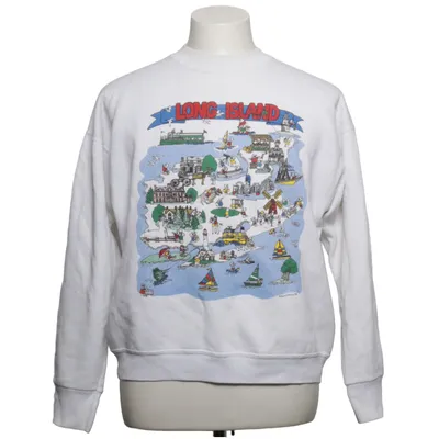 Sweatshirt (Hvid, Flerfarvet) fra Fruit of the Loom Bomuld, Polyester