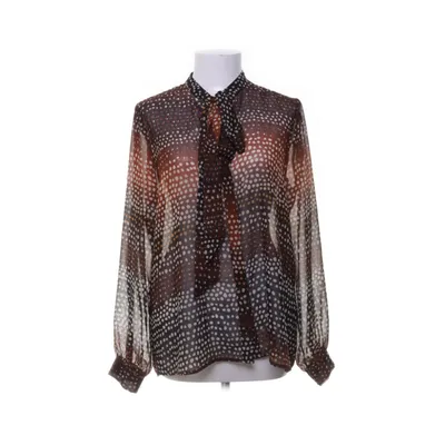 Strikblouse (Bruin, Meerkleurig) van Mango Suit