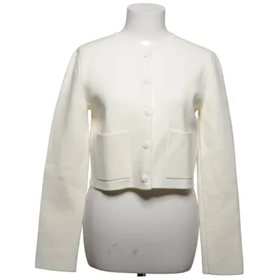Strickjacke (Weiß) von Babaton Elasthan, Polyamid, Polyester, Viskose