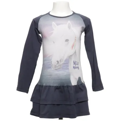 Robe (Bleu, Blanc, Multicolore) de Miss Melody Coton, Élasthane
