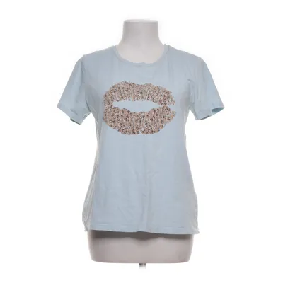 T-shirt (Blauw, Meerkleurig) van Culture Katoen, Elastaan