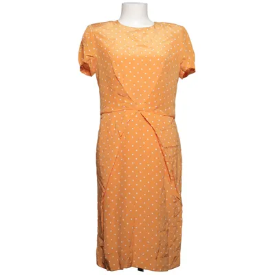 Dress (Orange, White) from Algo Silk
