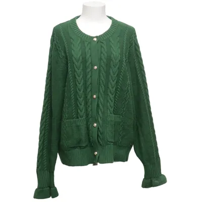 Cardigan (Green) from Holly & Whyte by Lindex Acrylic, Polyamide, Polyester, Wool