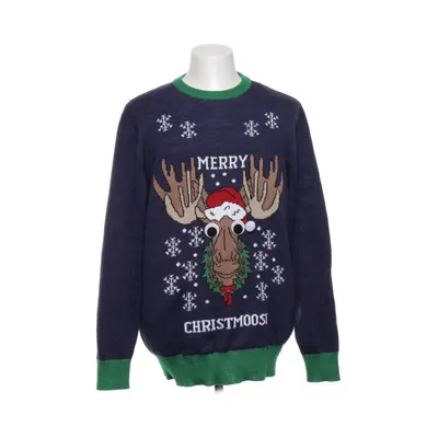 Christmas sweater (Blue, Green, Multicolored) from H&M Polyester