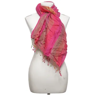 Scarf (Pink, Orange, Green) from Kashmir Silk, Wool