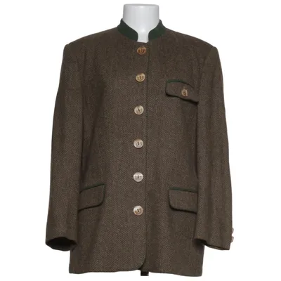 Manteau (Marron) de H. Moser Acétate, Laine