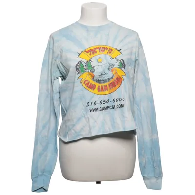 Lange mouwen shirt (Blauw, Meerkleurig) van Colortone Katoen