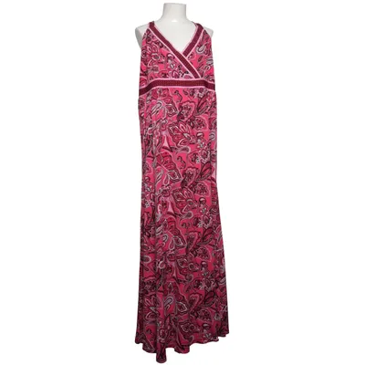 Maxikjole (Pink, Sort, Hvid) fra Mim Elastan, Polyester