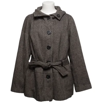 Coat (Gray) from Plus Polyester, Polyurethane, Viscose, Wool