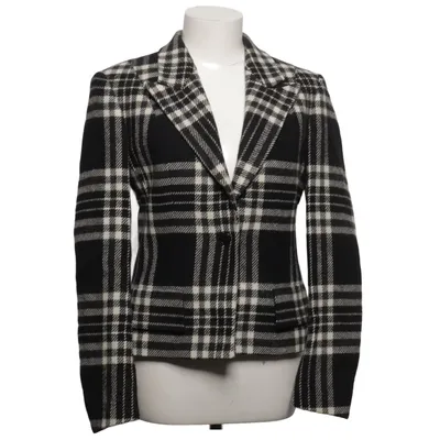 Blazer (Black, White) from Pauw Amsterdam Alpaca wool, Cupro
