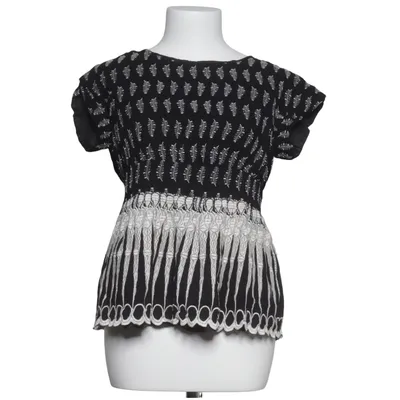 Haut (Noir, Blanc) de Anna Sui Acétate, Coton, Viscose